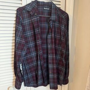 Mens Barbour Button Down Shirt Size L